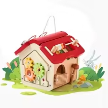 MontessoriNest Baby House Geometry Blocks