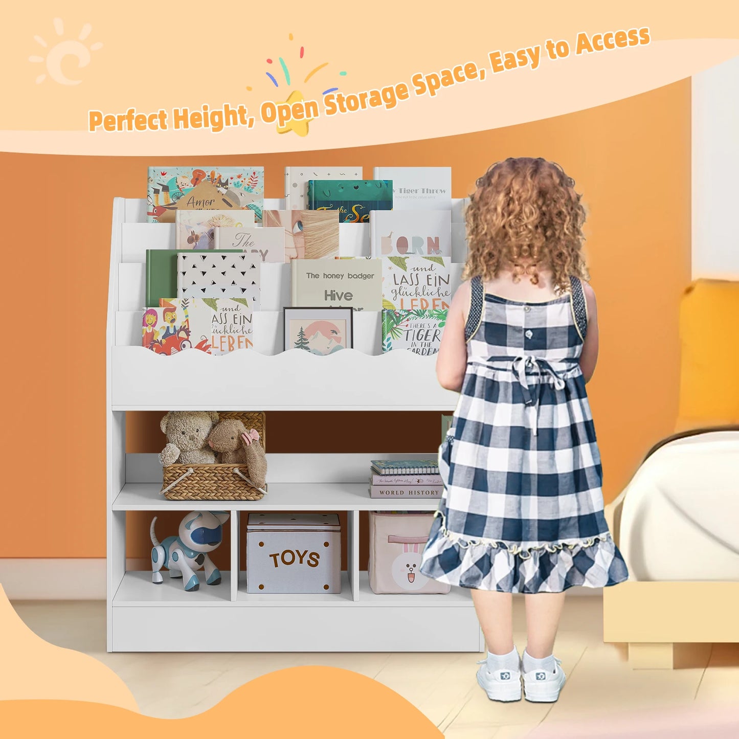 MontessoriNest Children's Bookcase
