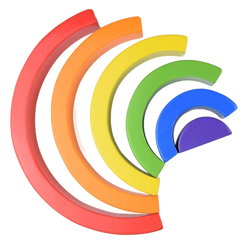 MontessoriNest Rainbow Building Blocks