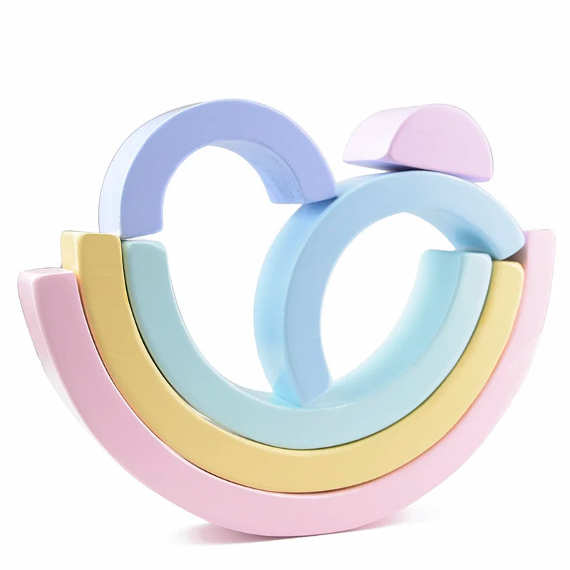MontessoriNest Rainbow Building Blocks