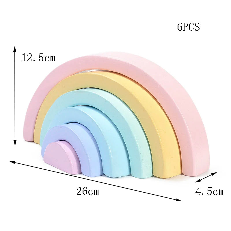 MontessoriNest Rainbow Building Blocks