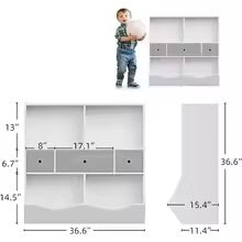 MontessoriNest Children's Bookcase Storage Shelf