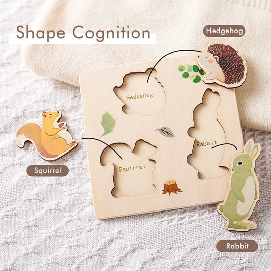 MontessoriNest Wooden Puzzles Animal Shape