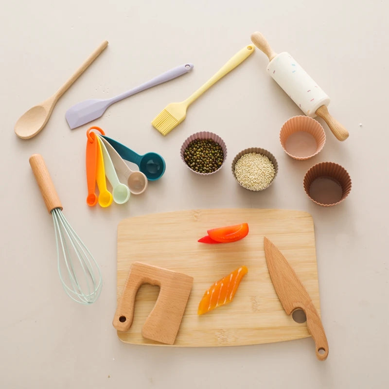 MontessoriNest Wooden Kitchenware Toys