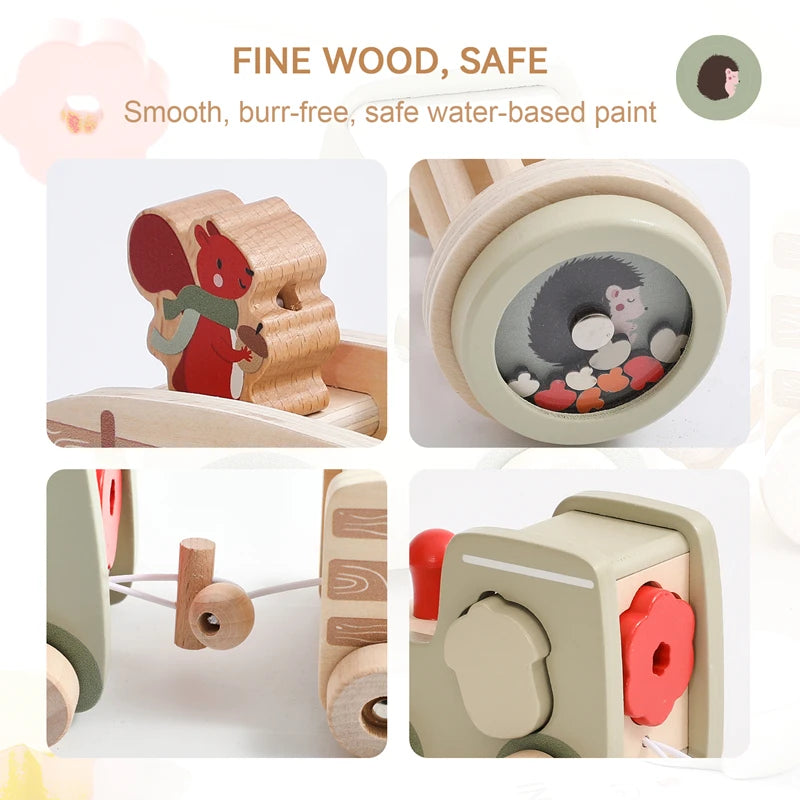 MontessoriNest Baby Wooden Train