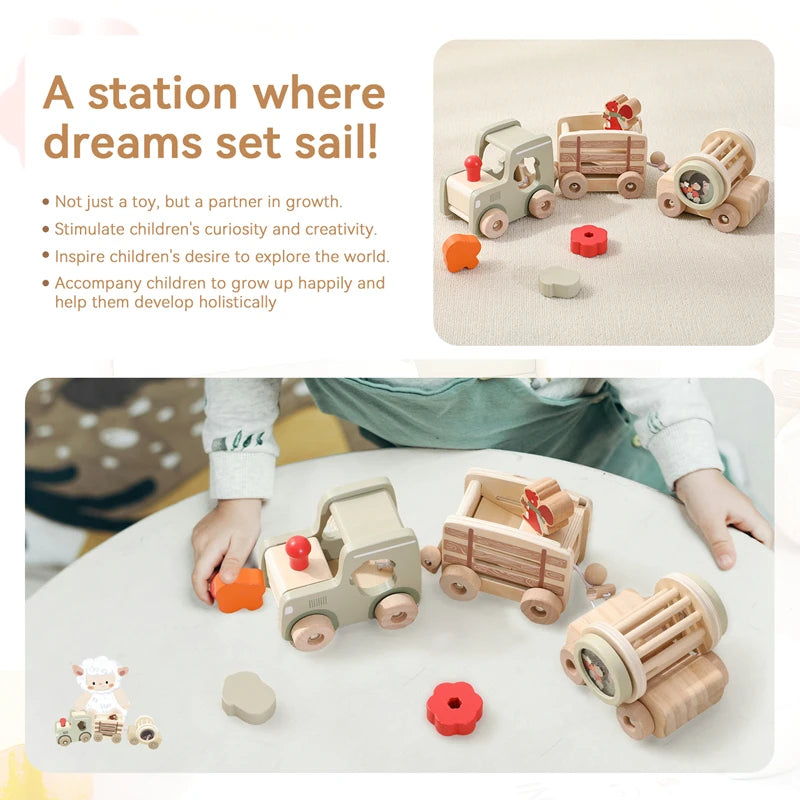 MontessoriNest Baby Wooden Train