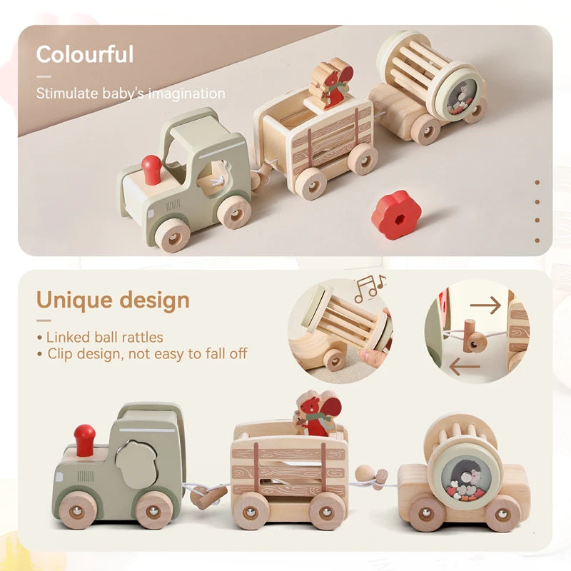 MontessoriNest Baby Wooden Train