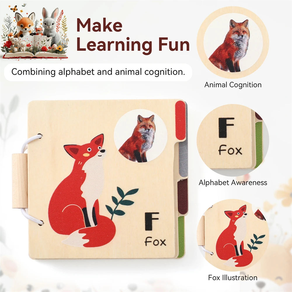 MontessoriNest Baby Wooden 3D First Book