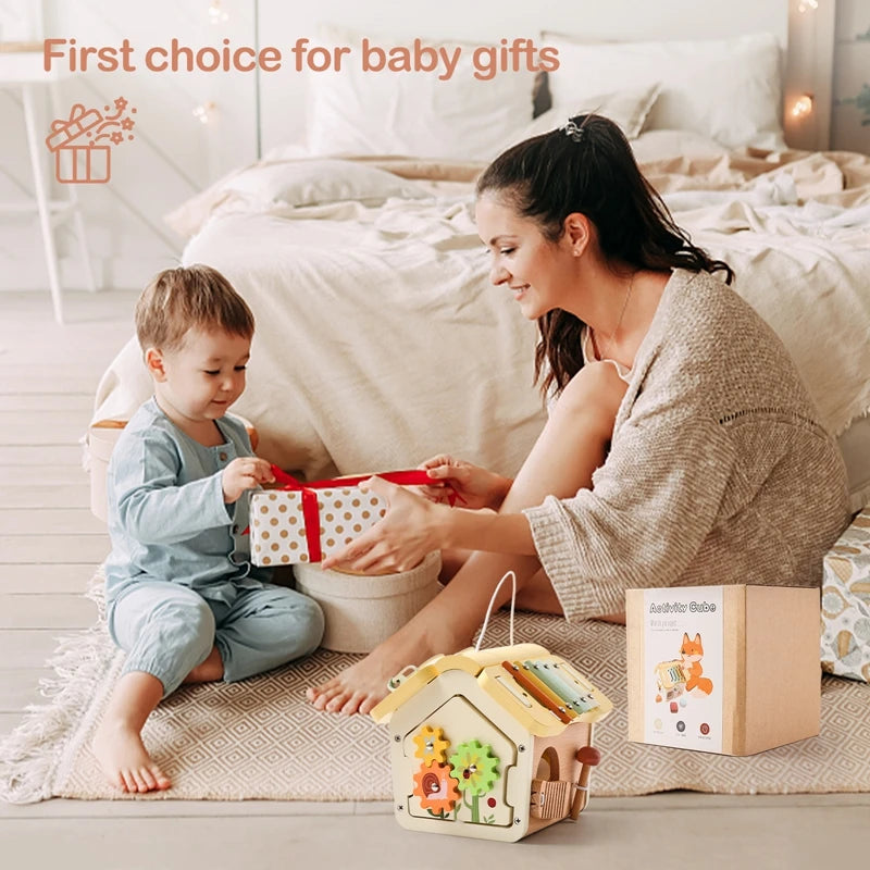 MontessoriNest Baby House Geometry Blocks