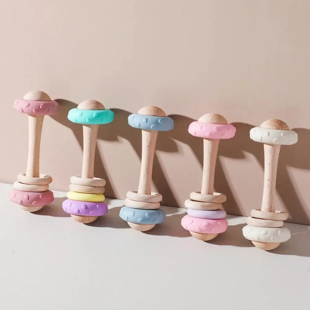 MontessoriNest Baby Wooden Teether BPA Free