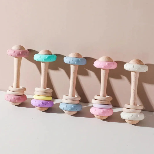 MontessoriNest Baby Wooden Teether BPA Free
