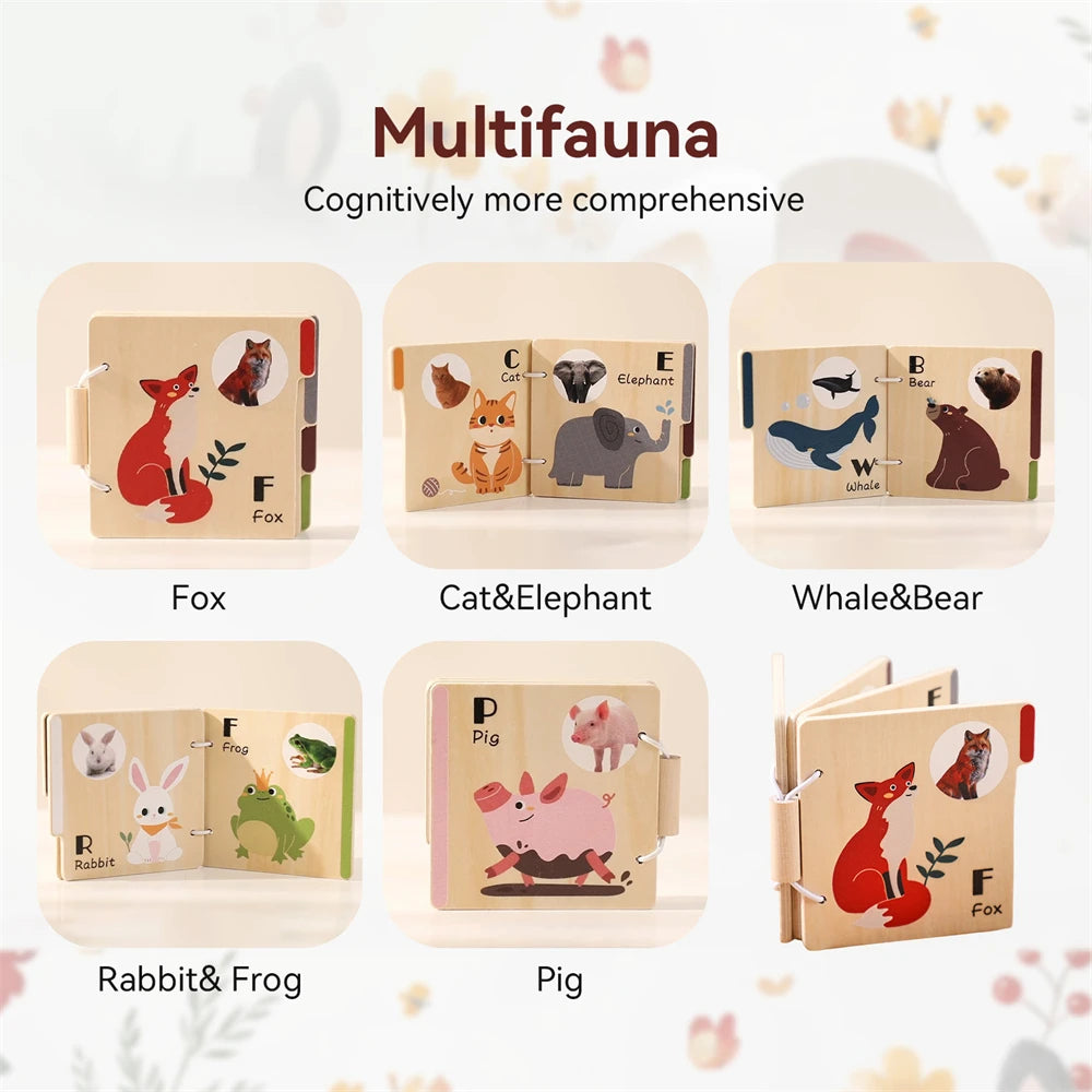 MontessoriNest Baby Wooden 3D First Book