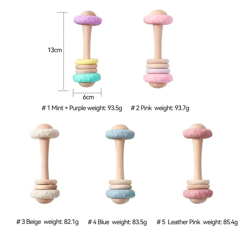 MontessoriNest Baby Wooden Teether BPA Free