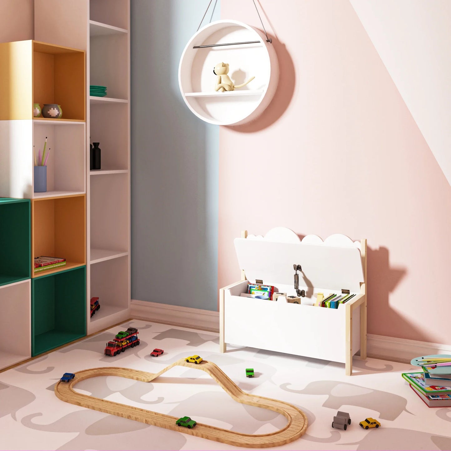 MontessoriNest Children's Bench with Storage