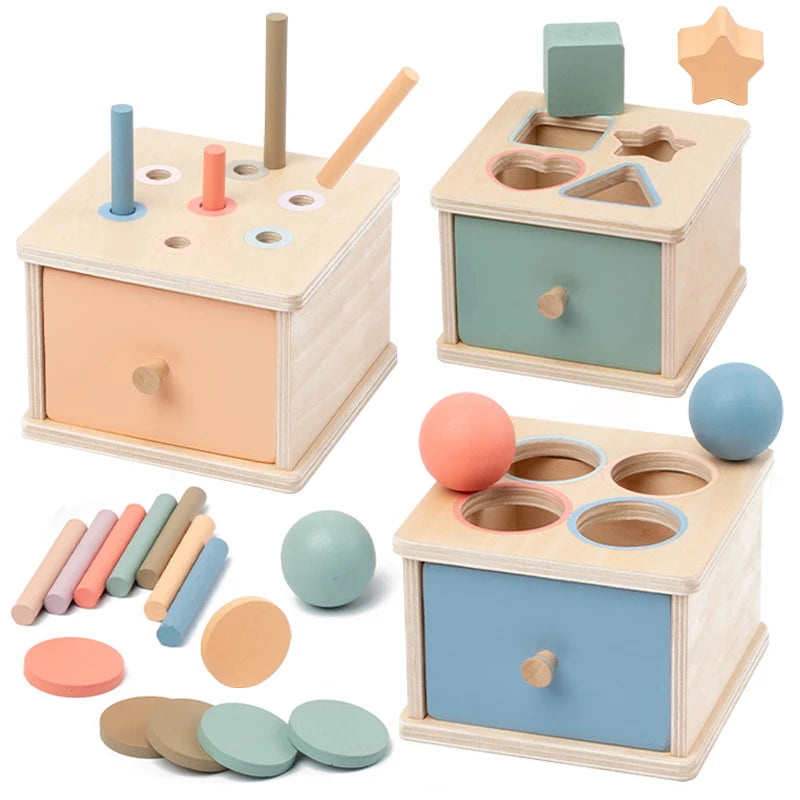 MontessoriNest Wooden Sorting Drawer Box