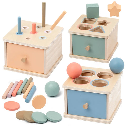 MontessoriNest Wooden Sorting Drawer Box