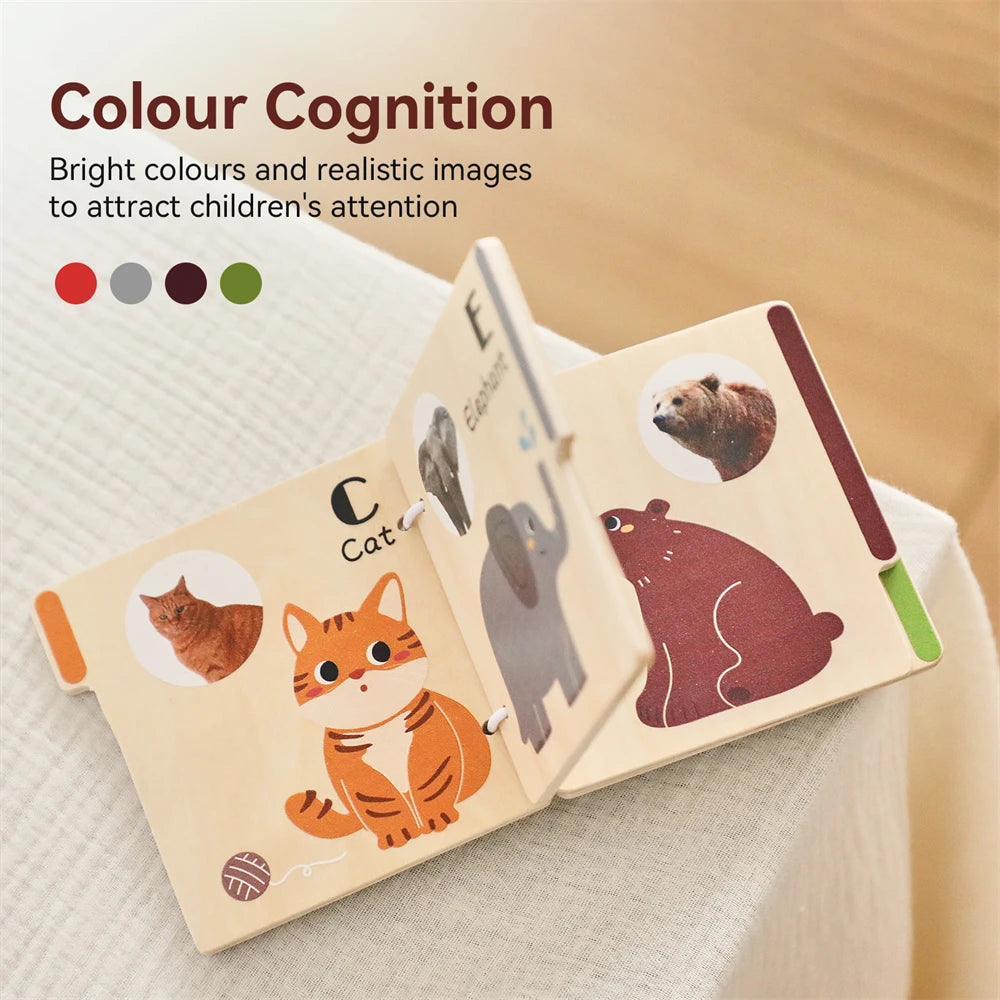 MontessoriNest Baby Wooden 3D First Book