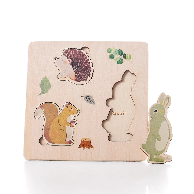 MontessoriNest Wooden Puzzles Animal Shape