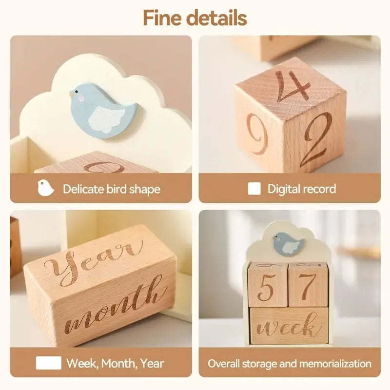 MontessoriNest Wooden Milestone Blocks
