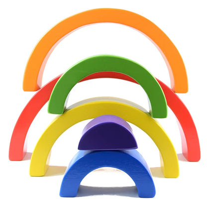 MontessoriNest Rainbow Building Blocks