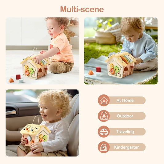 MontessoriNest Baby House Geometry Blocks