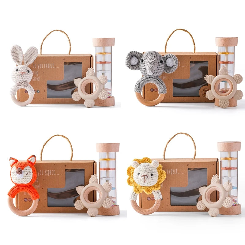 MontessoriNest 3pcs Rattle Toys Set