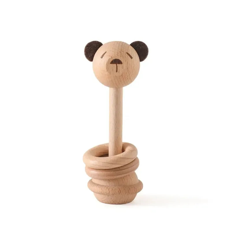 MontessoriNest Wooden Baby Rattles