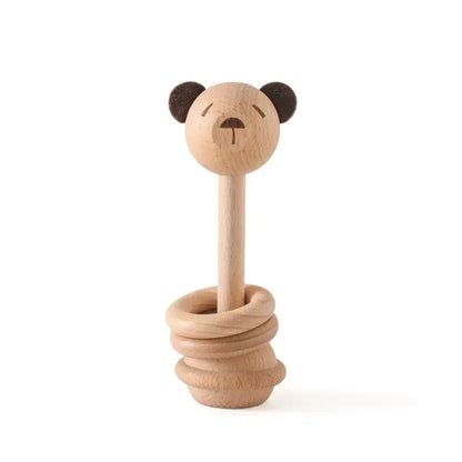 MontessoriNest Wooden Baby Rattles