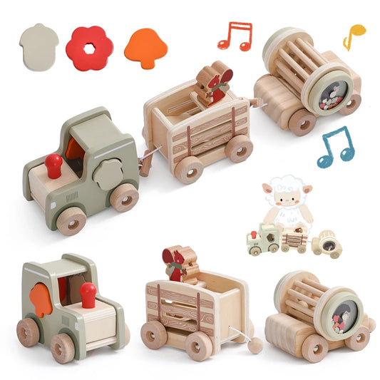 MontessoriNest Baby Wooden Train