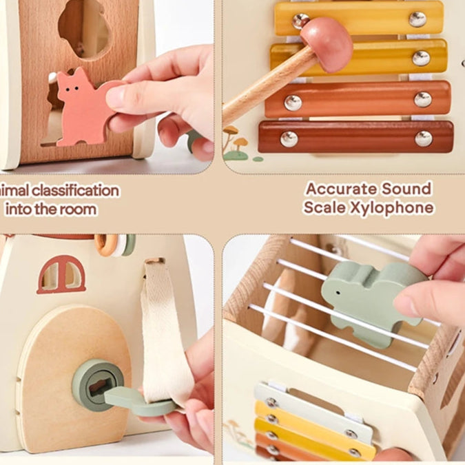 MontessoriNest Mushroom Building Blocks Puzzle