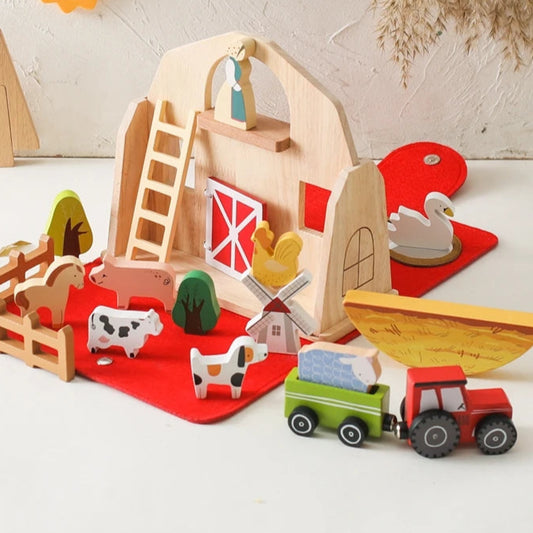 MontessoriNest Wooden Farm