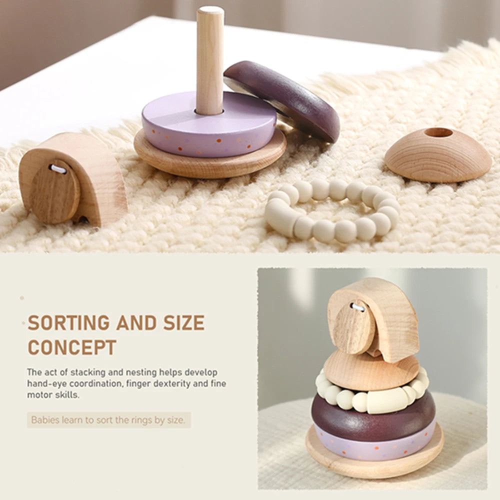 MontessoriNest Cognitive Stacking Blocks