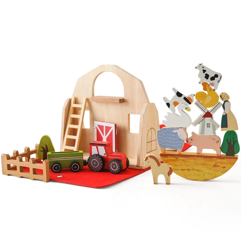 MontessoriNest Wooden Farm