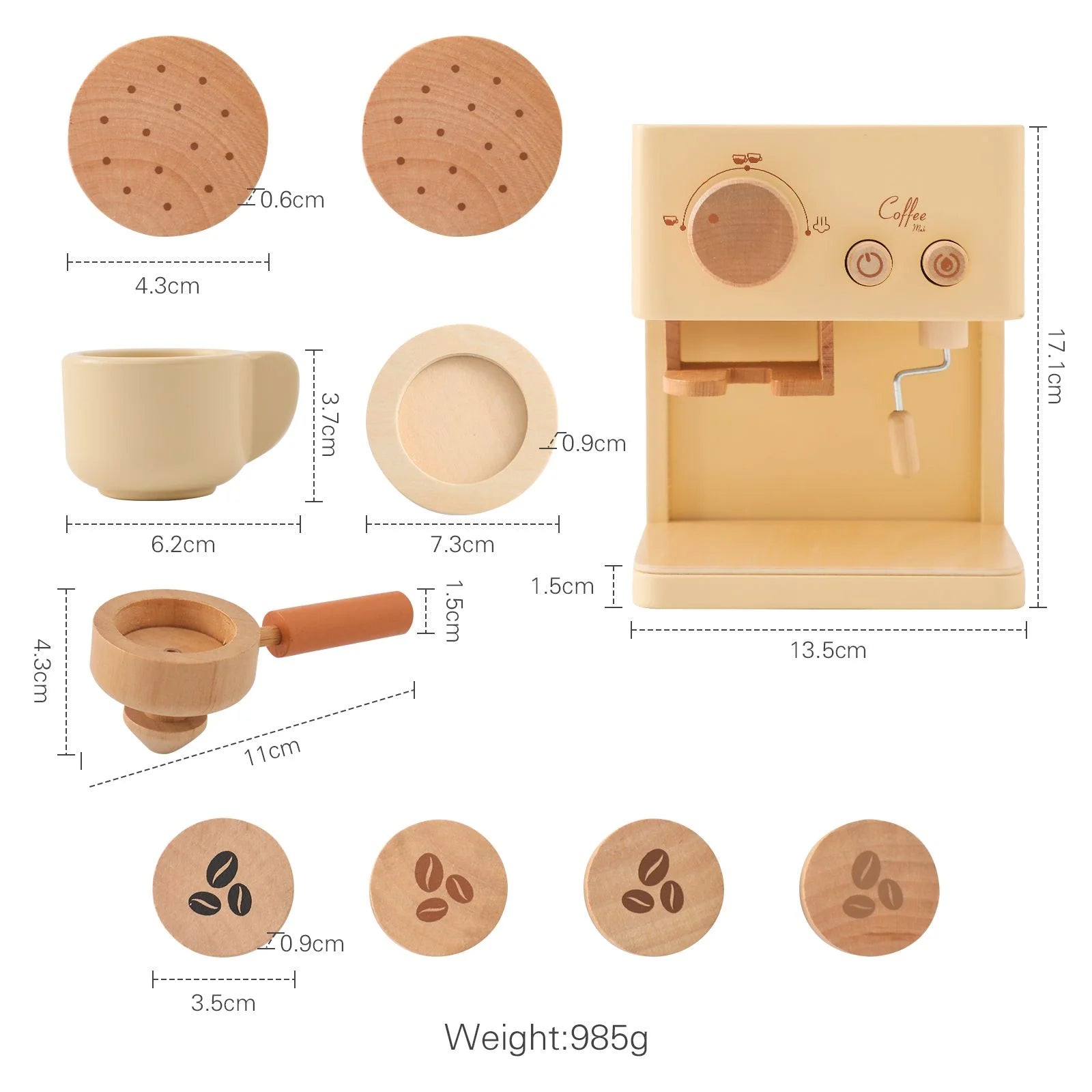 MontessoriNest Coffee Teapot Toy Set
