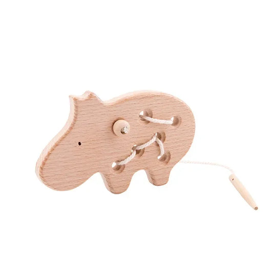 MontessoriNest Animal Threading Board