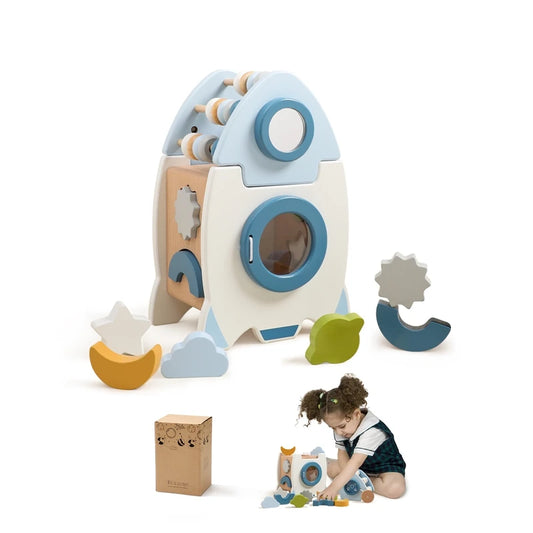 MontessoriNest Wooden Rockets Blocks