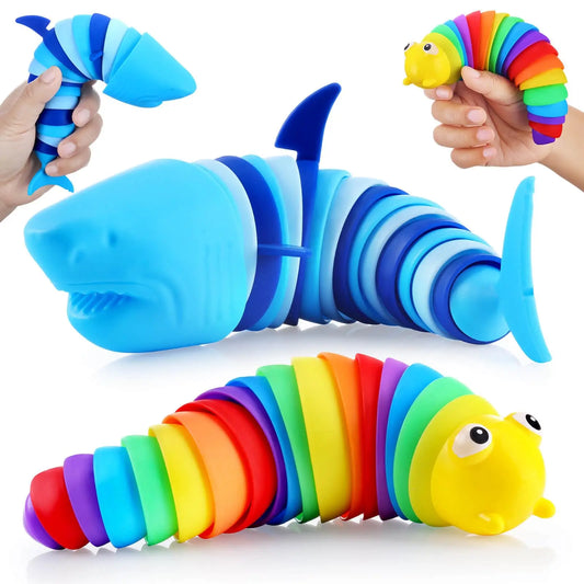 MontessoriNest Caterpillar & Shark Fidget toy (Calmness & Focus)