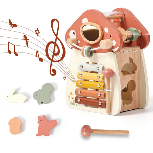 MontessoriNest Mushroom Building Blocks Puzzle